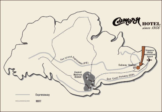 Cameron Hotel Nostalgic Map
